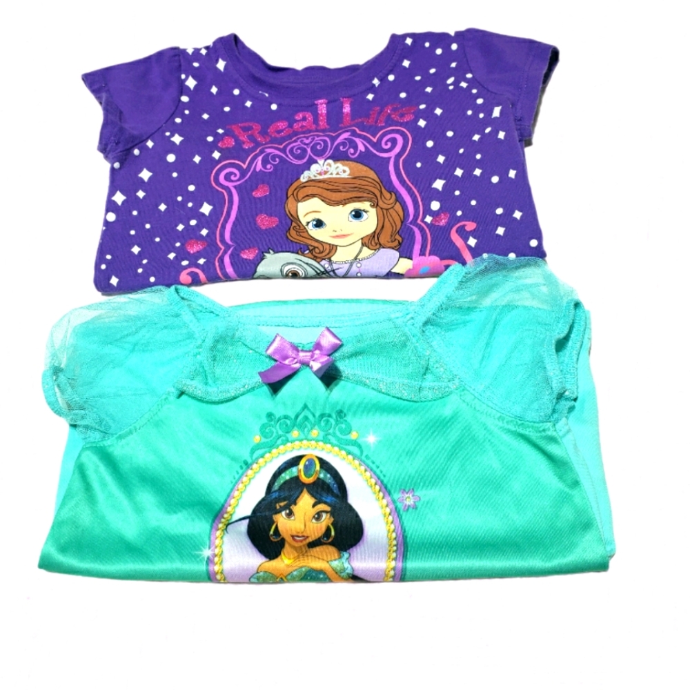 DISNEY  BUNDLE OF 2 Girls TODDLER Tops SHIRTS 2T 3T
